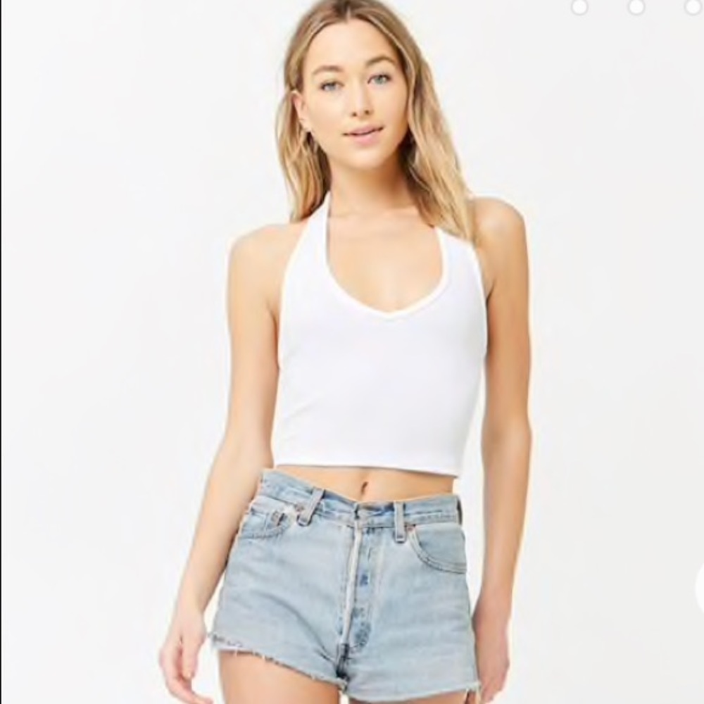 Express Halter Crop Top